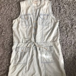 Michael Kors chambray light wash dress